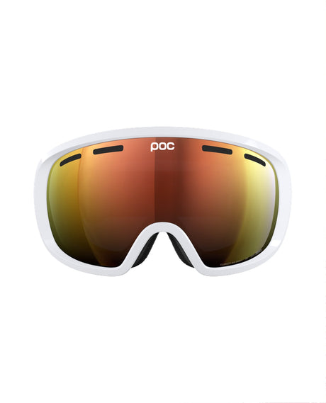 POC Fovea - Hydrogen White/Partly Sunny Orange - Goggles - Alpingaraget