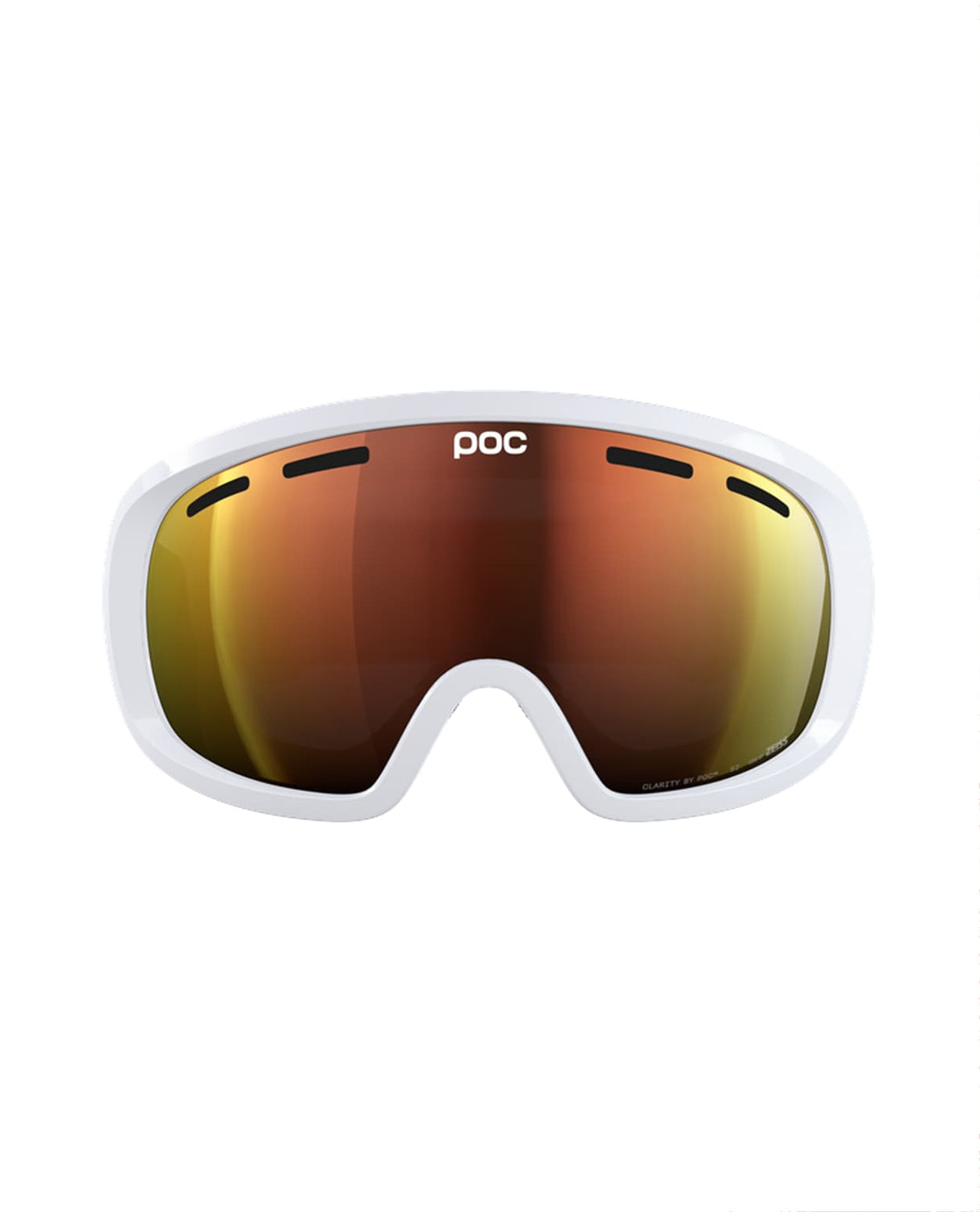 POC Fovea Mid - Hydrogen White/Partly Sunny Orange - Alpingaraget