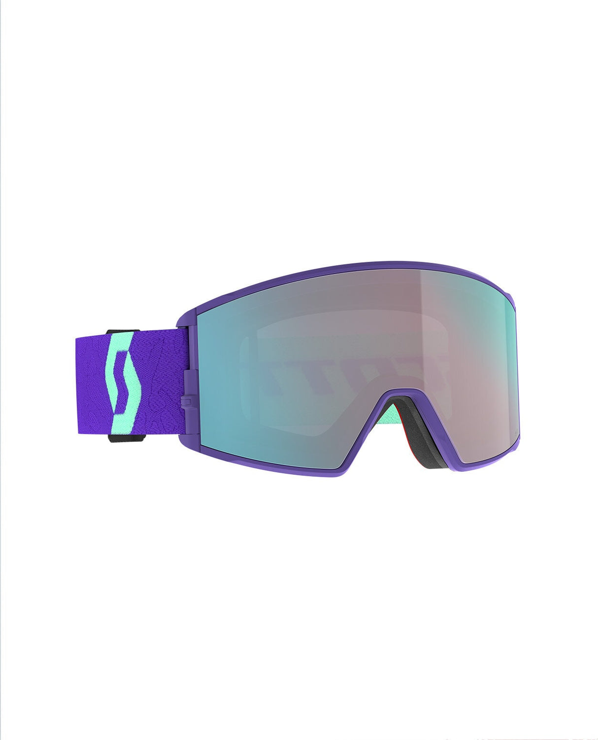 Scott React - Deep Purple/Enhancer Aqua Chrome +extra lins - Alpingaraget