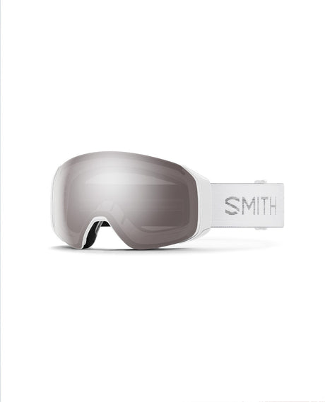 Smith 4D Mag S - White Chunky Knit | Chromapop Sun Platinum Mirror + Extra Lins - Goggles - Alpingaraget