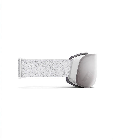 Smith 4D Mag S - White Chunky Knit | Chromapop Sun Platinum Mirror + Extra Lins - Goggles - Alpingaraget