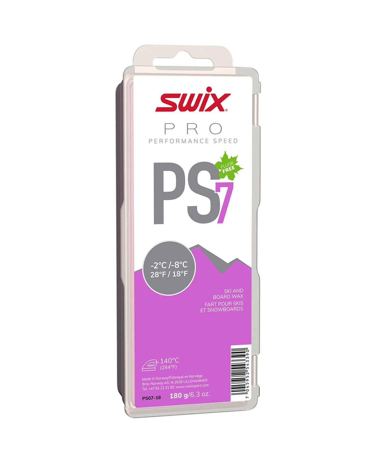 Swix PS7 Violet -2°C/-8°C, 180g - Alpingaraget
