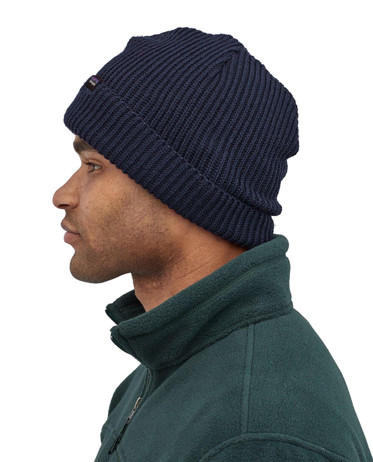 Patagonia Fishermans Rolled Beanie Navy Blue