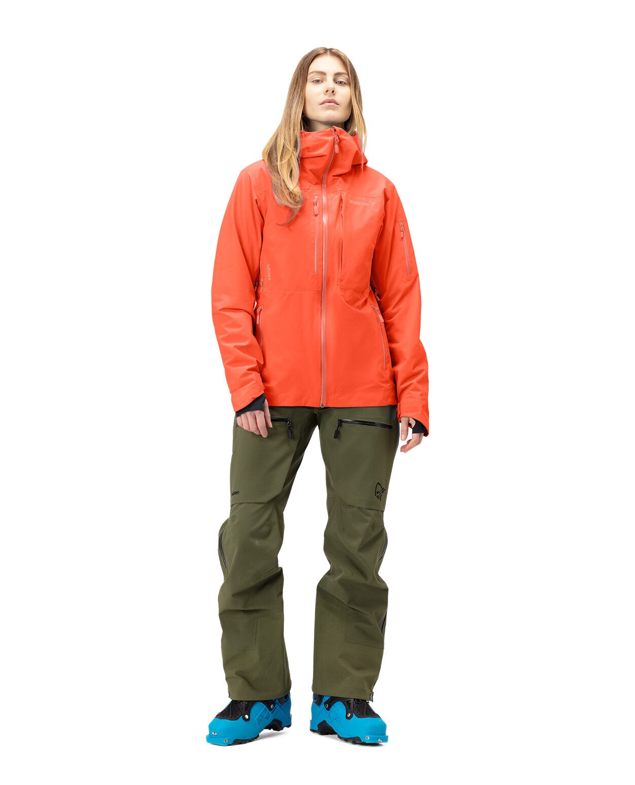 Norröna W Lofoten Gore-Tex Insulated Jacket Orange Alert