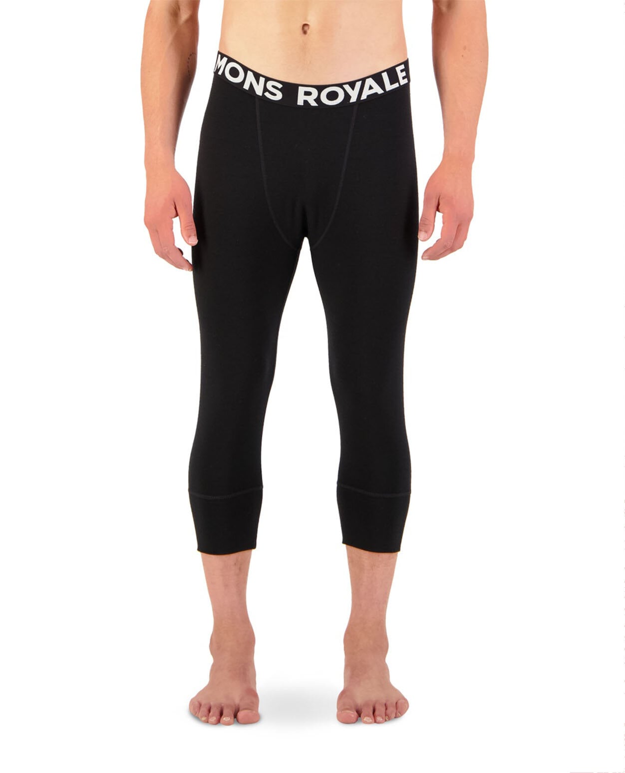 Mons Royale M Cascade Merino Flex 200 3/4 Legging Black