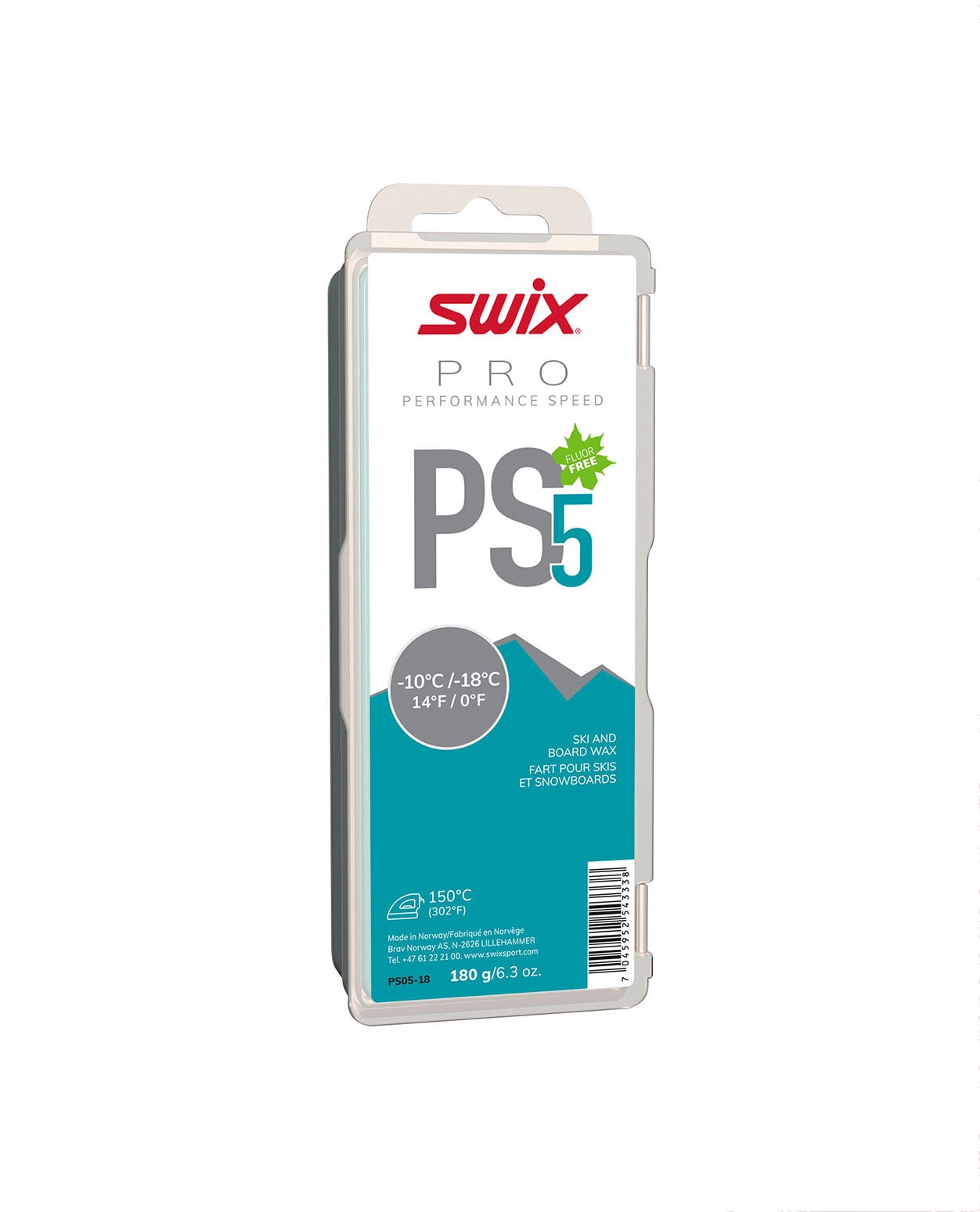 Swix PS5 Turquoise, -10°C/-18°C, 180g