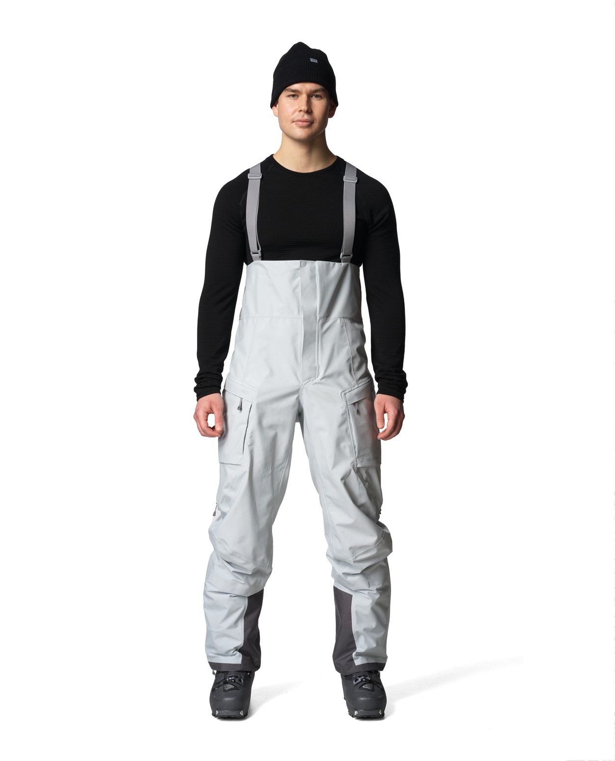 Houdini Men Rollercoaster Bib Pants Glacier Gray