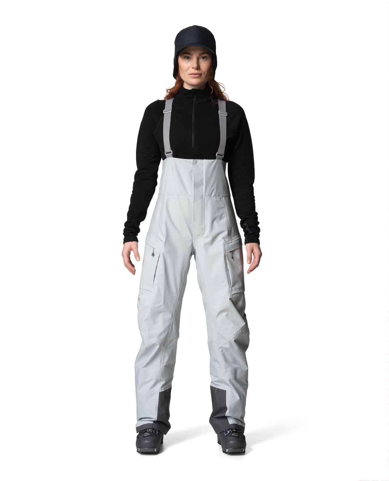 Houdini Women Rollercoaster Bib Pants Glacier Gray