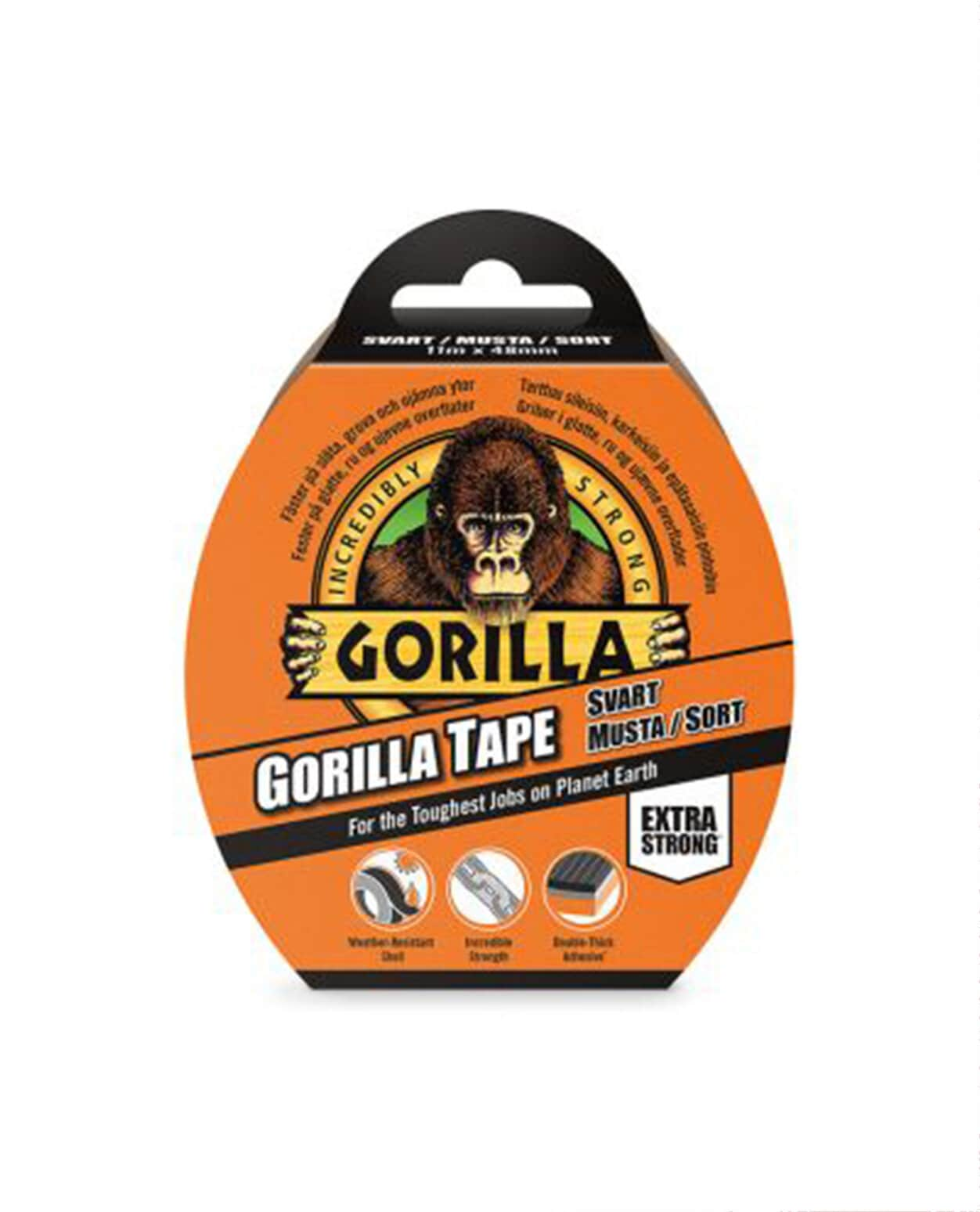 Gorilla Tape Black Black