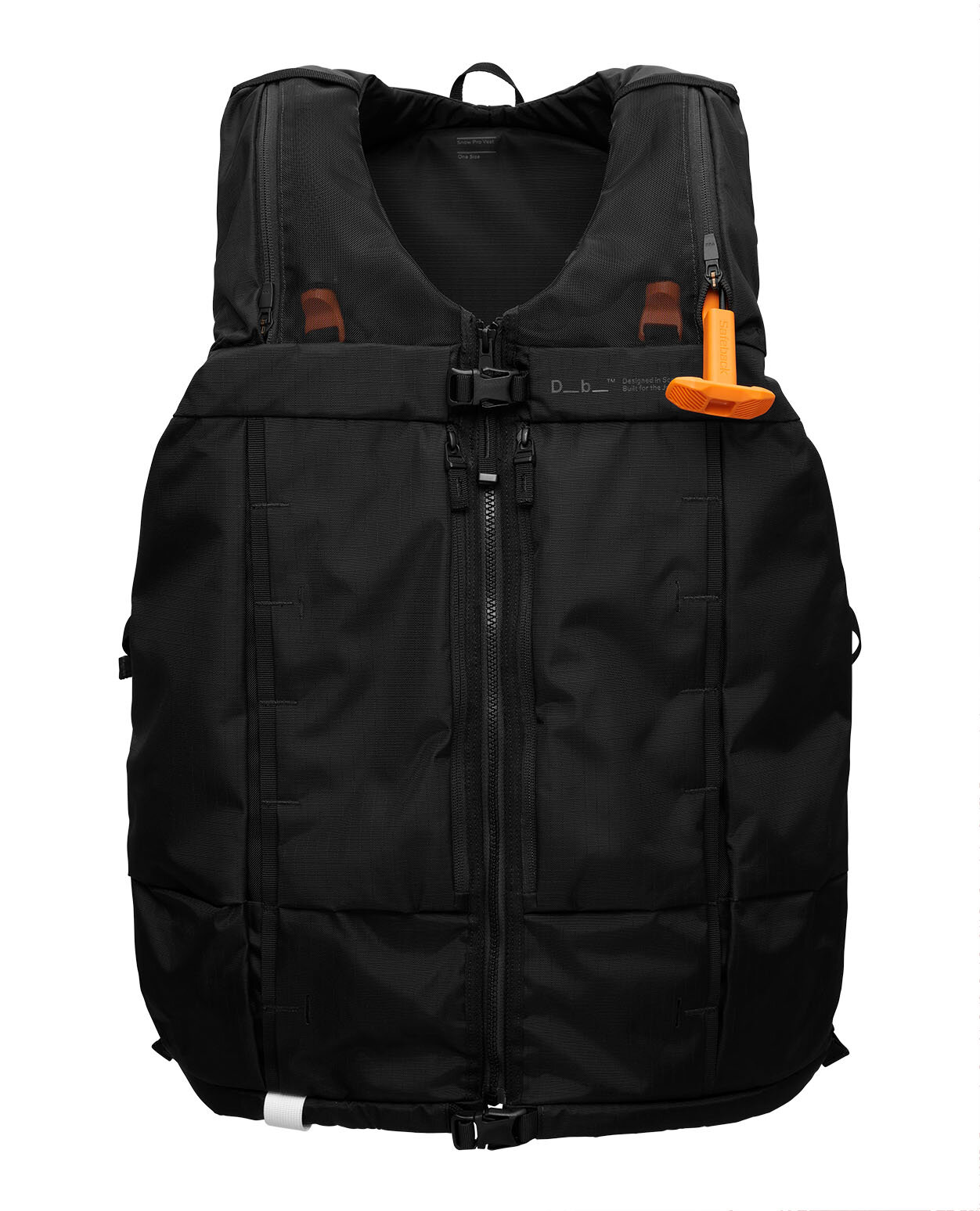 D_b_ Snow Pro Vest 8L x Safeback Black Out