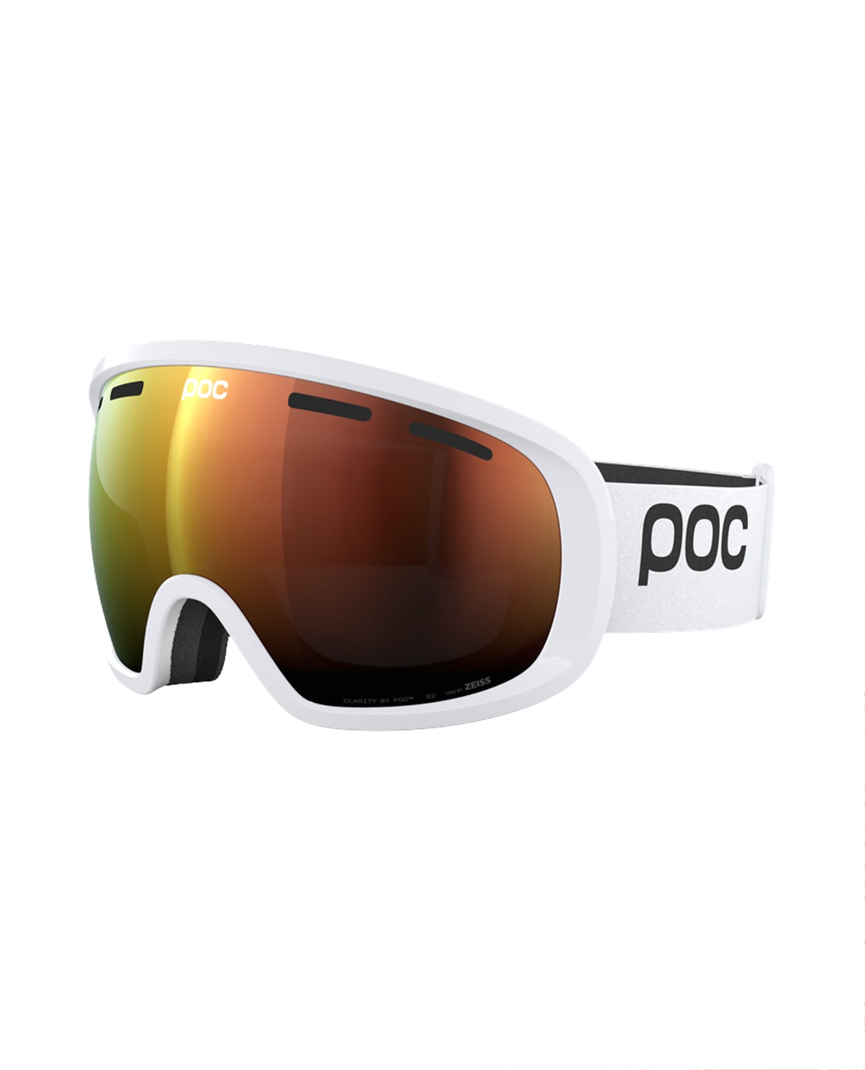 POC Fovea Hydrogen White/Partly Sunny Orange