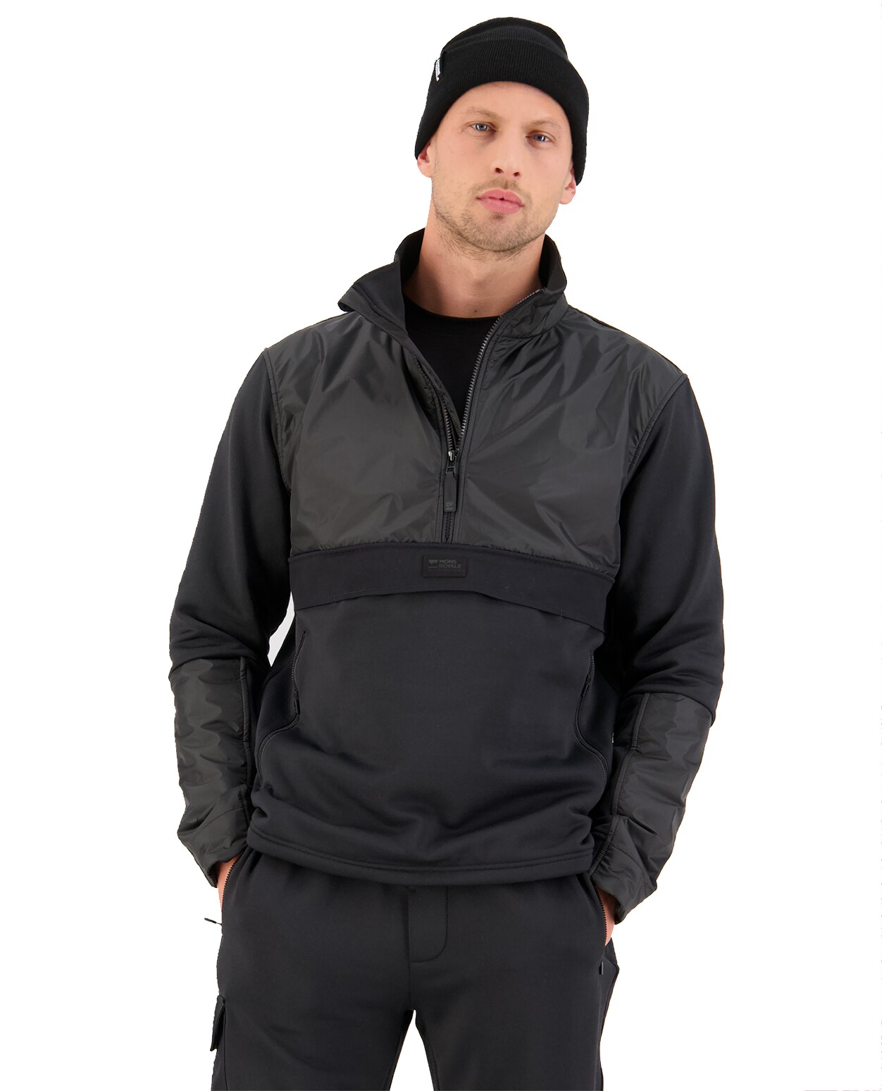 Mons Royale M Decade Mid Pullover Black