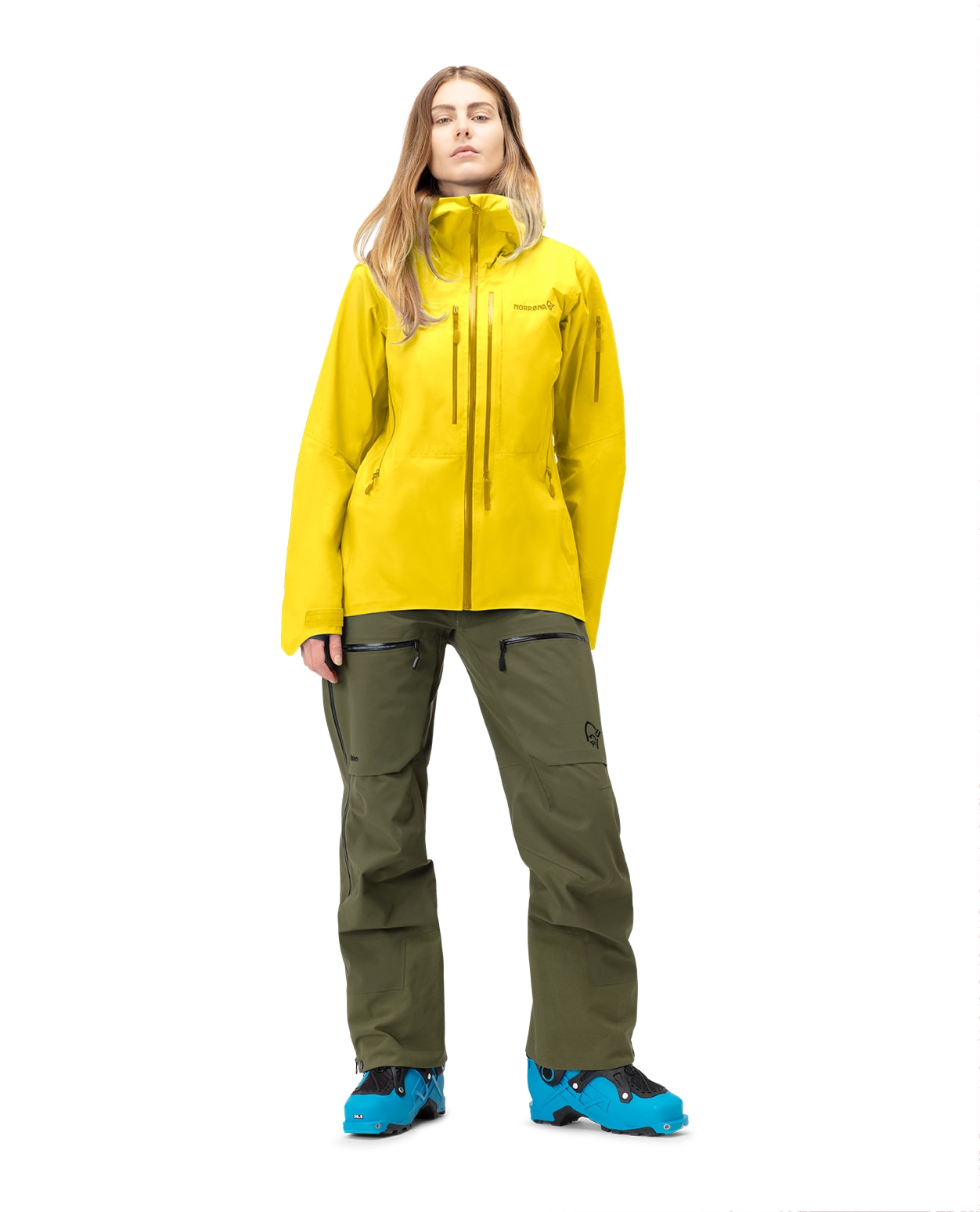 Norröna W Lofoten Gore-Tex Pro Jacket Blazing Yellow