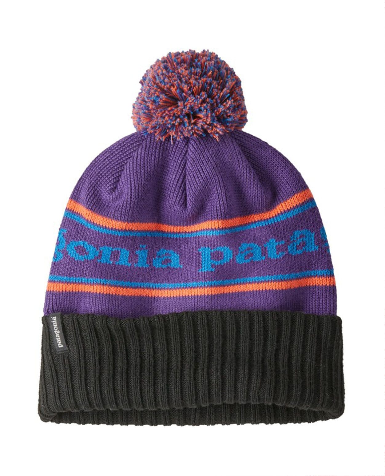 Patagonia Powder Town Beanie Park Stripe Purple