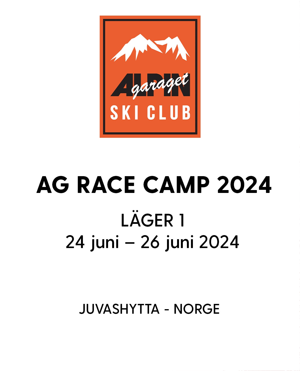 AG Race Camp 2024 Läger 1