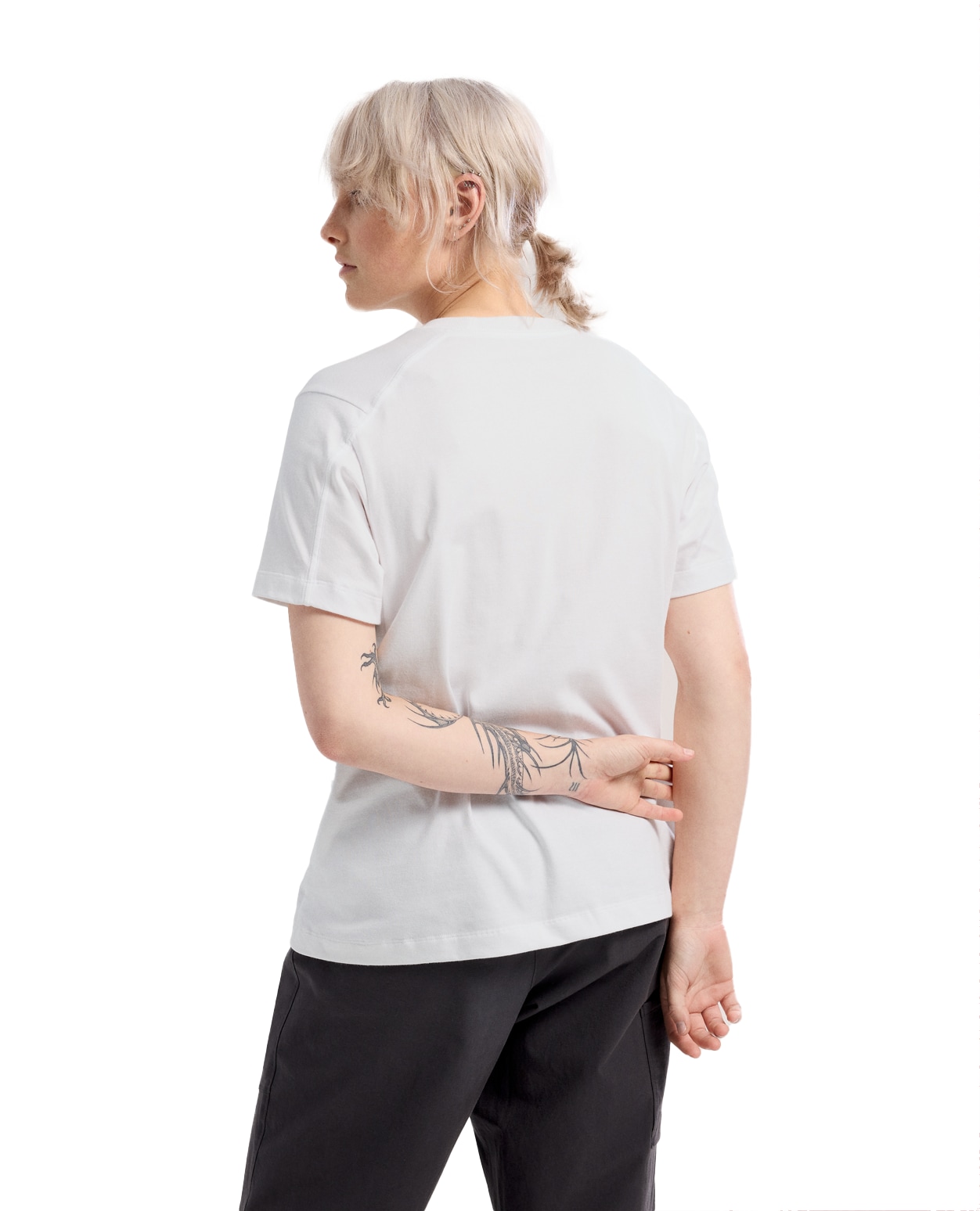 Arc´teryx Women Kragg Cotton Little Bird Crew Short Sleeve White Light White