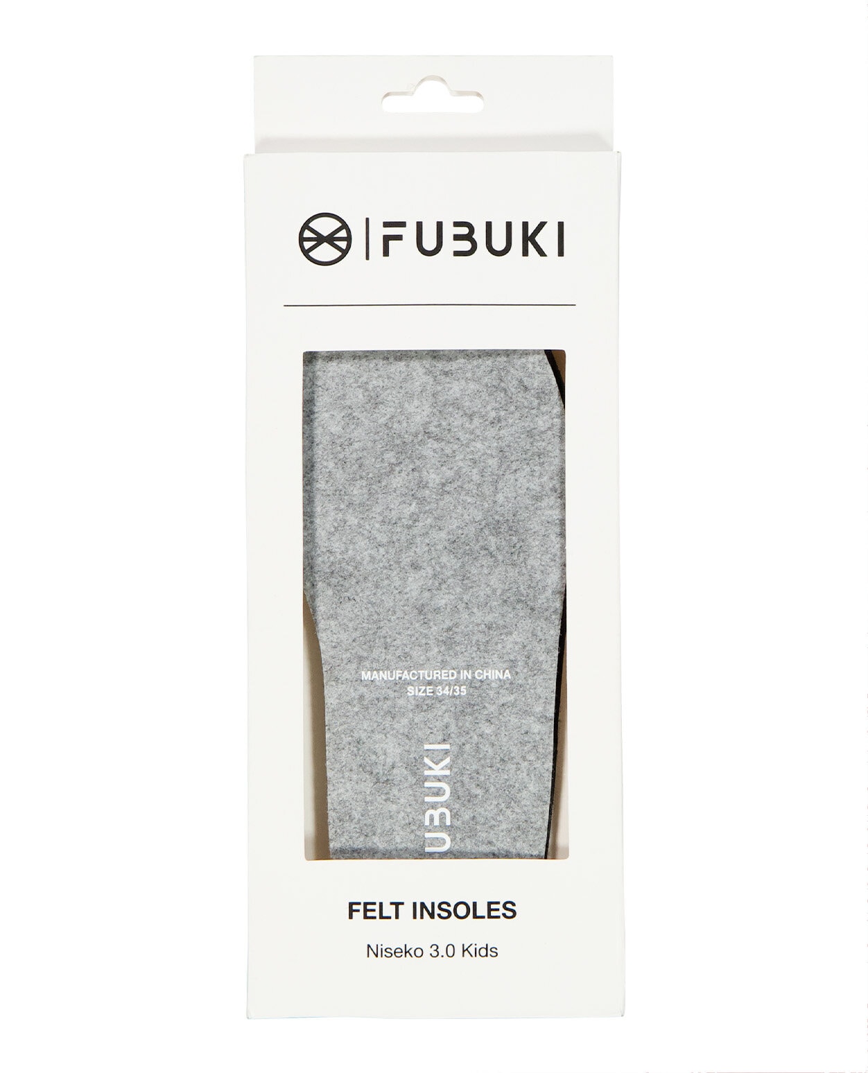 FUBUKI  Niseko 3.0 Kids Felt Insole White