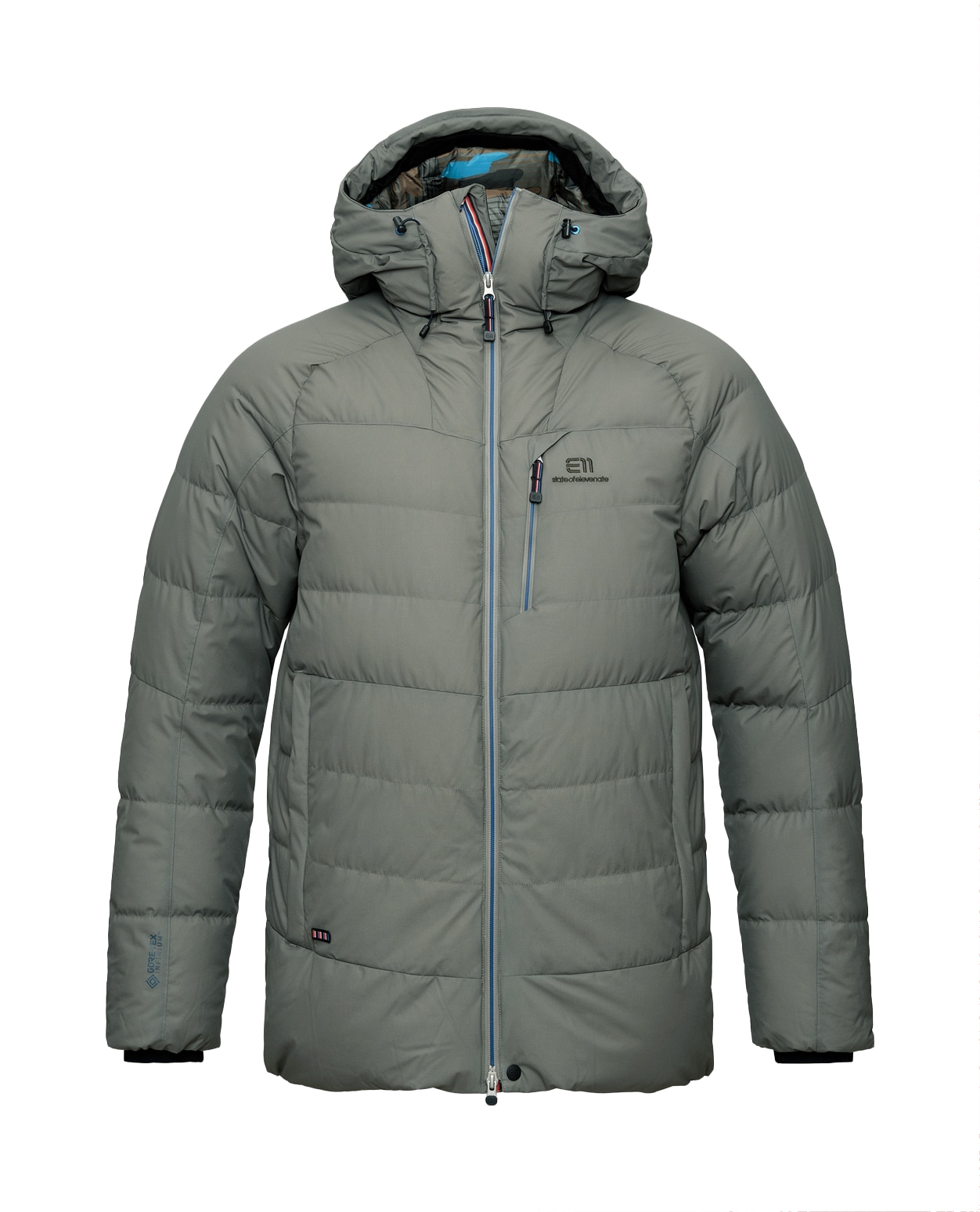 Elevenate Men Combin Down Jacket Gray Green