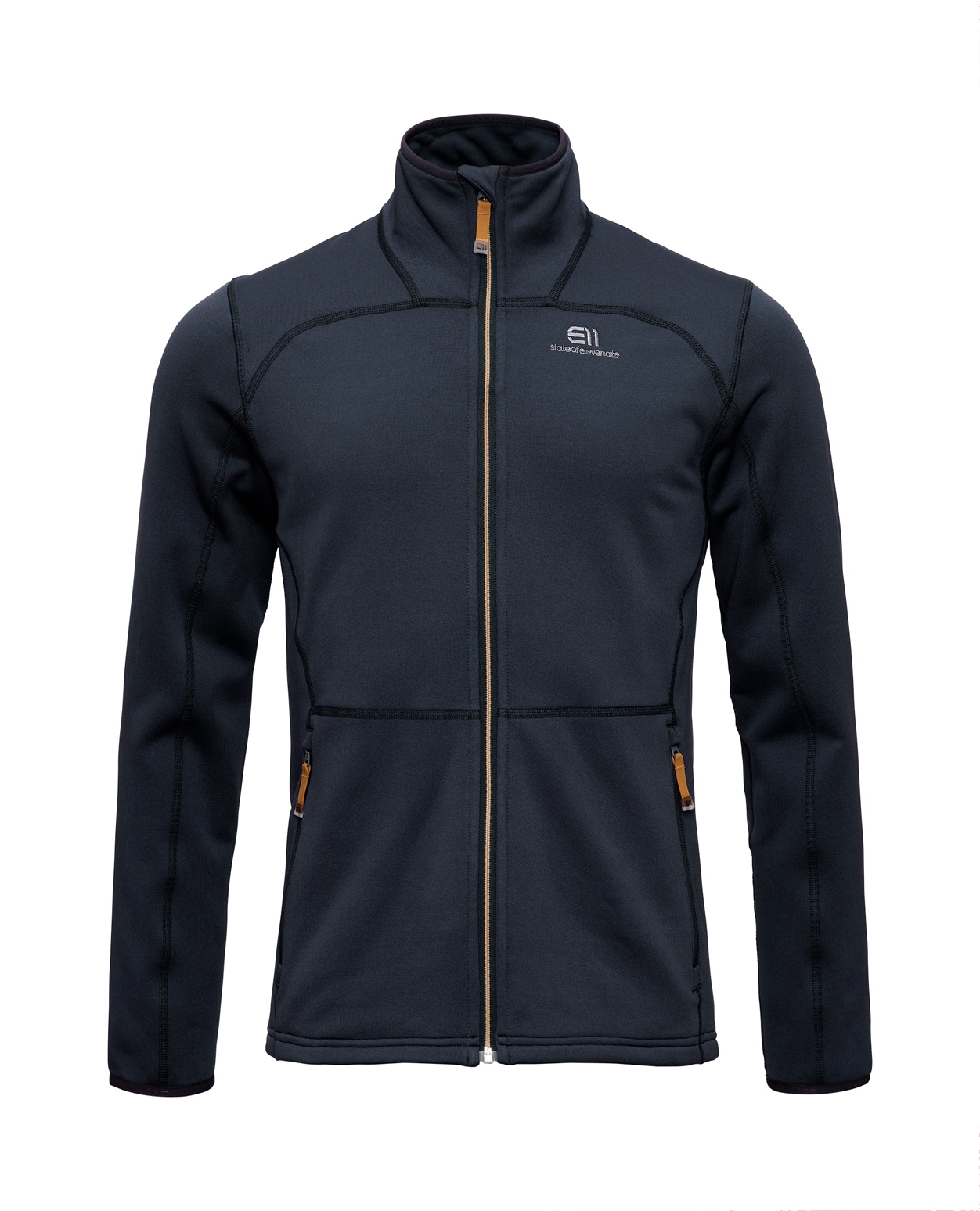 Elevenate Men Skiers Fleece Zip Dark Ink