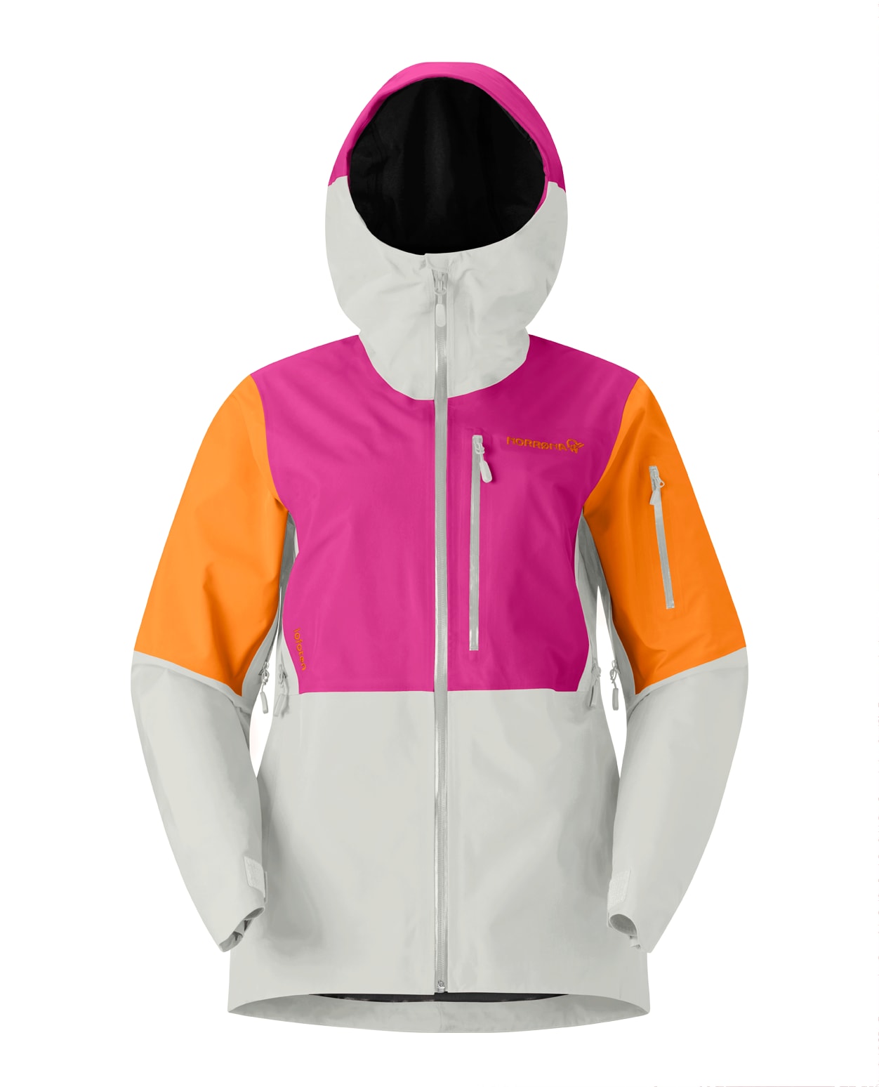 Norröna Women Lofoten Gore-Tex Jacket Festival Fuchsia/Oatmeal