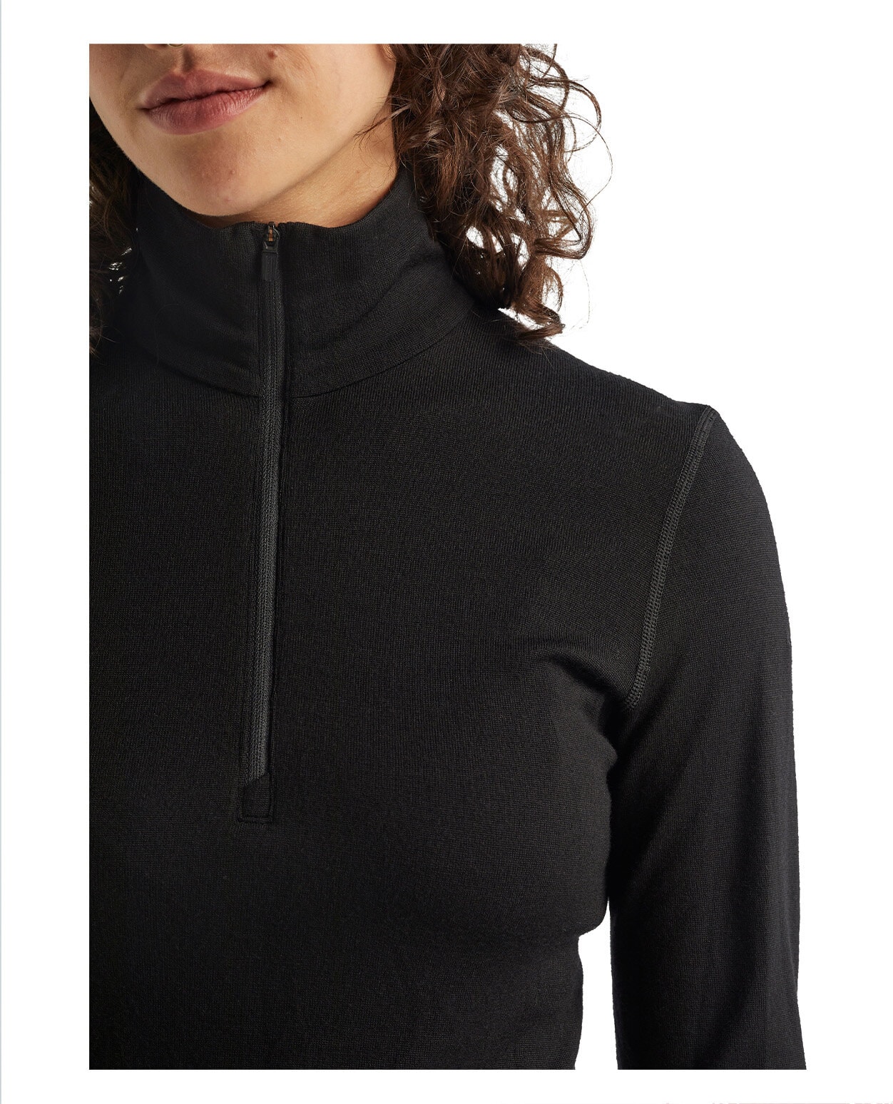 Icebreaker Women Merino 260 Tech LS Half Zip Black