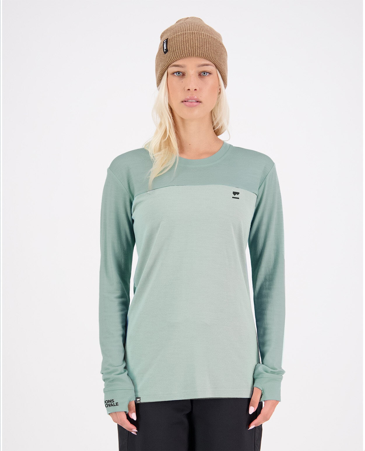 Mons Royale Women Yotei Merino LS Glacier/Dew