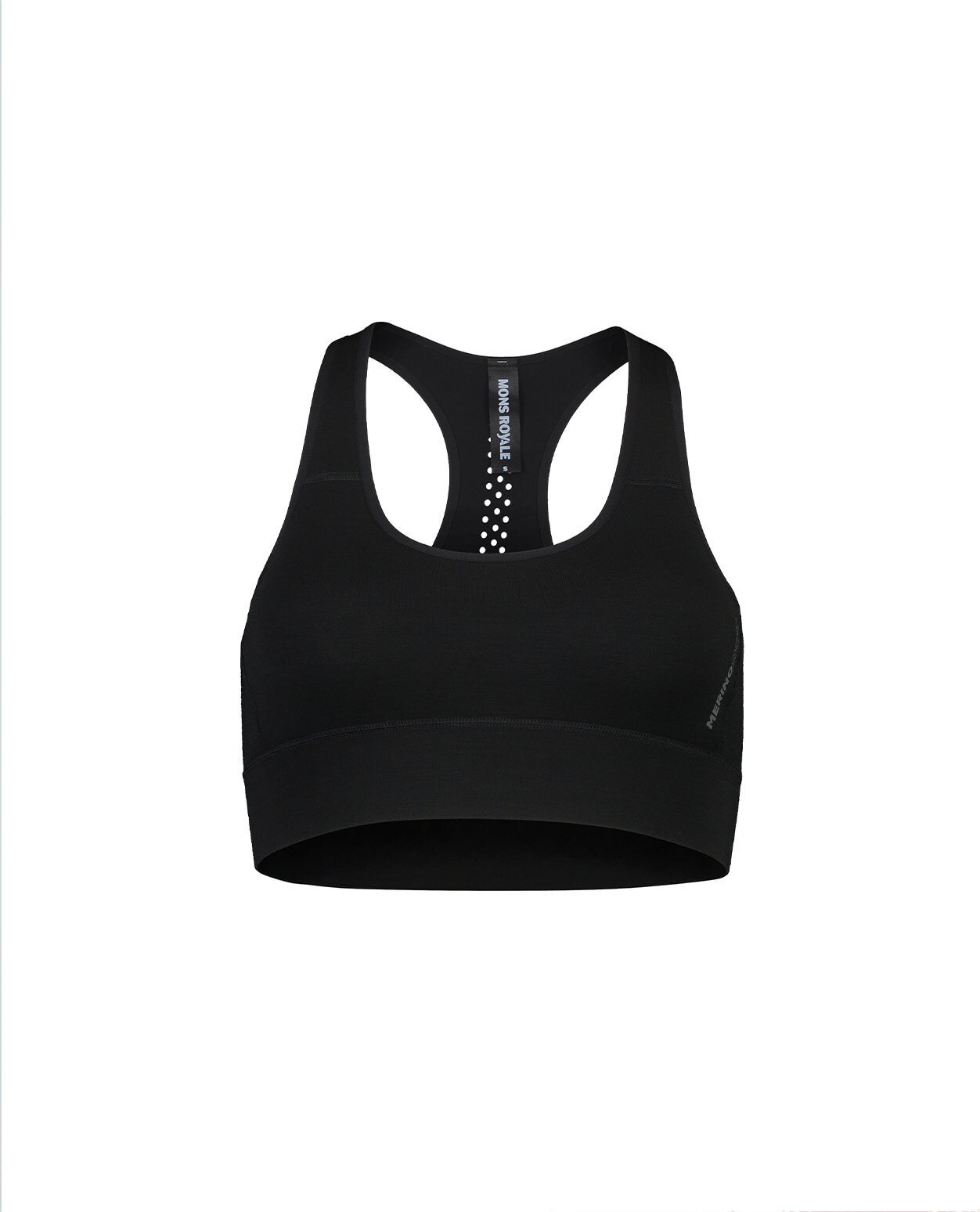 Mons Royale Women Stratos Merino Shift Sports Bra Black