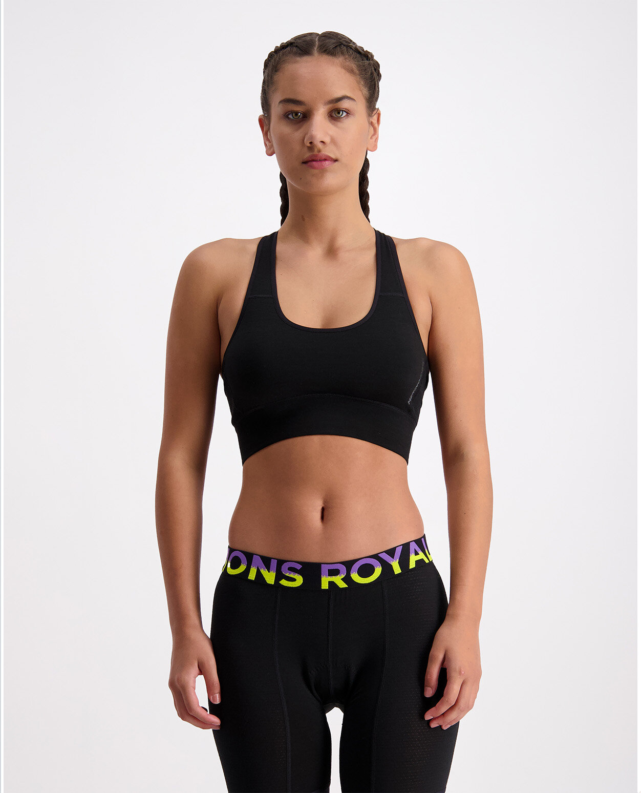 Mons Royale Women Stratos Merino Shift Sports Bra Black