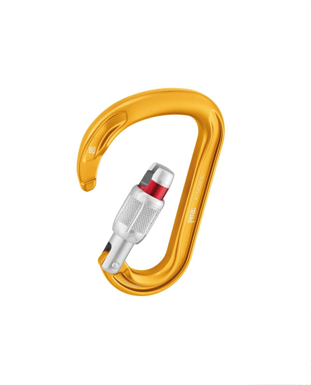 Petzl Attache Screw Lock Carabiner Yellow