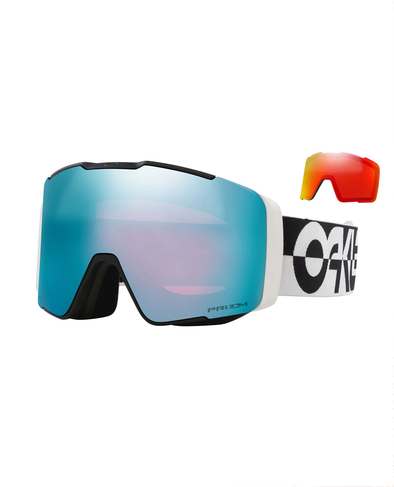 Oakley Line Miner Pro L Black White Durality/Prizm Snow Sapphire Iridium+Torch Iridium