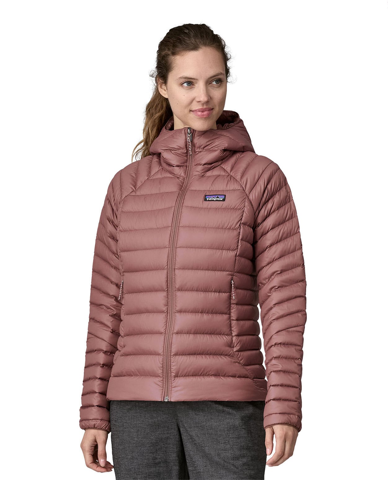 Patagonia Women Down Sweater Hoody Dulse Mauve