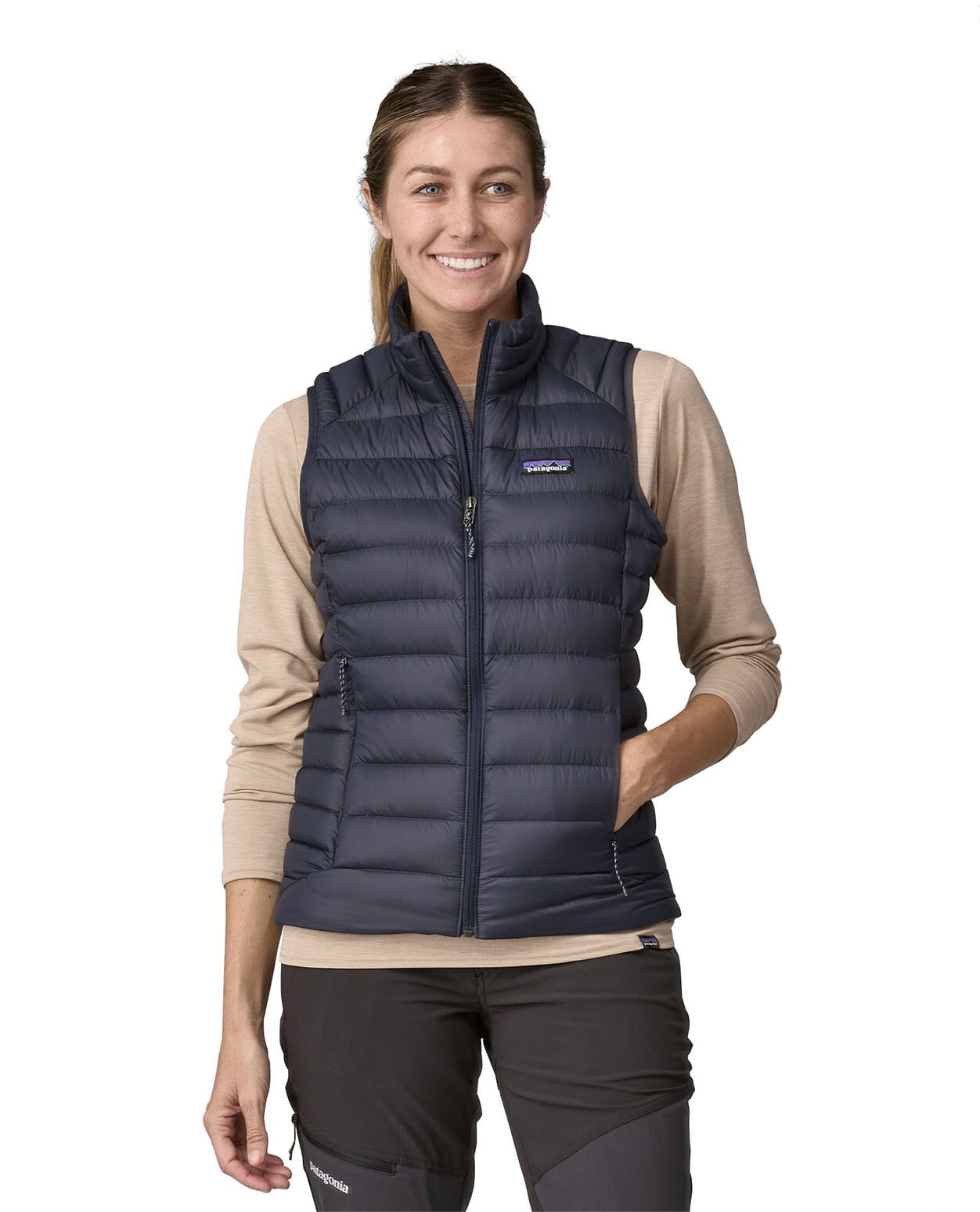 Patagonia Women Down Sweater Vest Smolder Blue