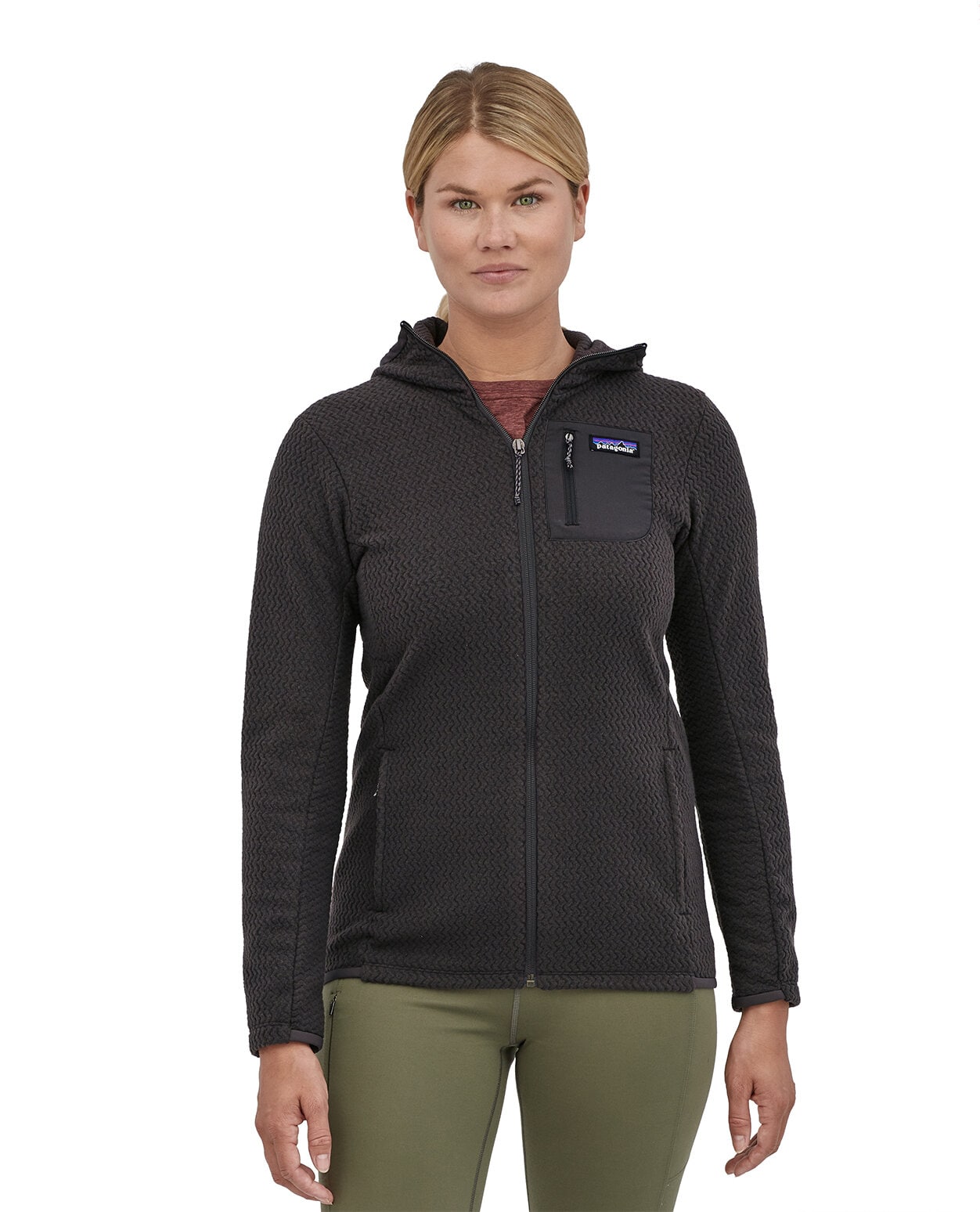 Patagonia Women R1 Air Full-Zip Hoody Black