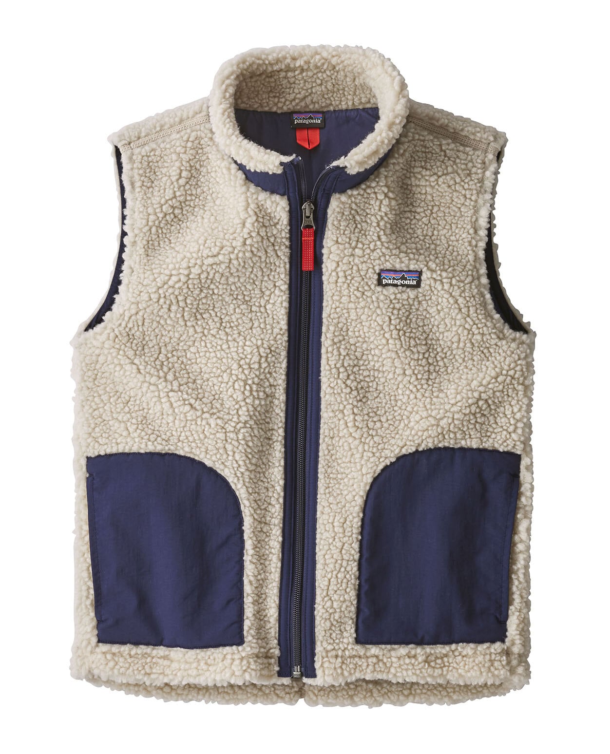 Patagonia Junior Retro-X Vest Natural W Classic Navy