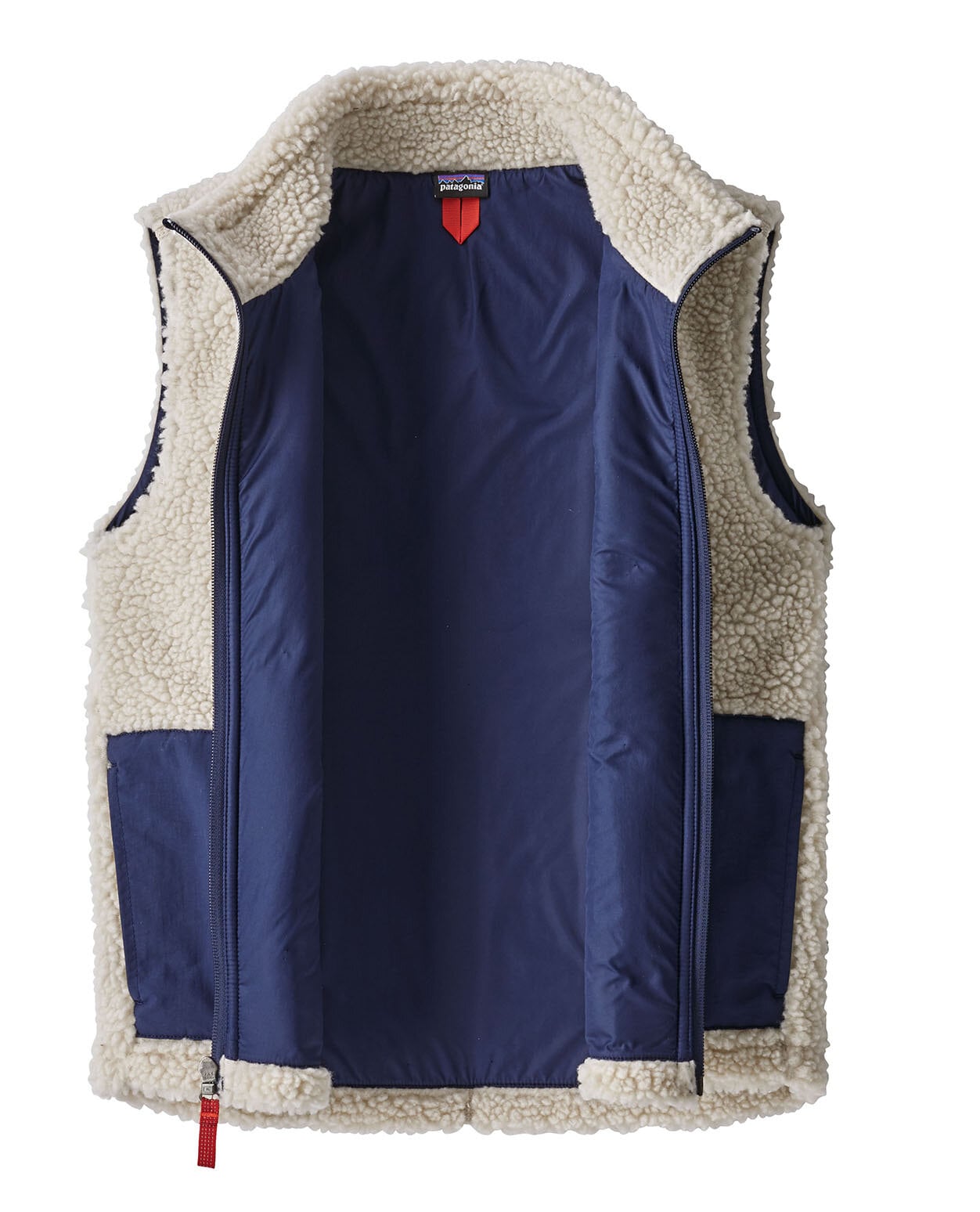 Patagonia Junior Retro-X Vest Natural W Classic Navy