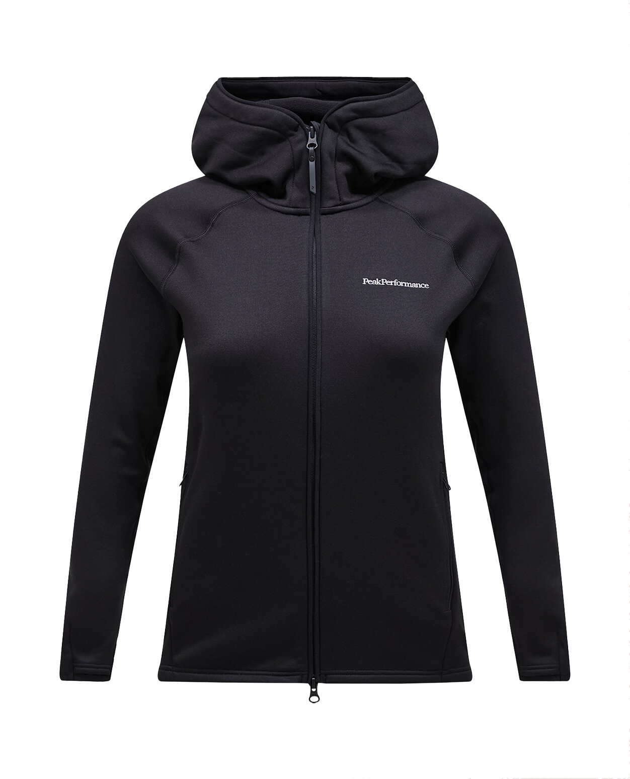 Peak Performance Women Flo Chill Light Zip Hood Black