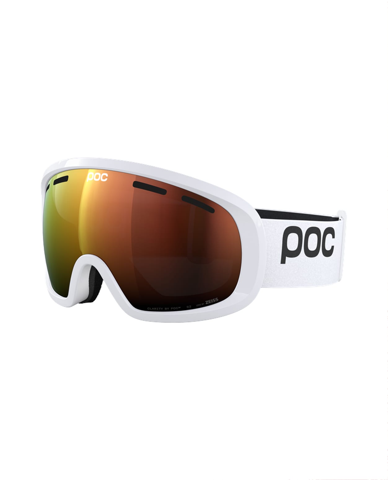 POC Fovea Mid Hydrogen White/Partly Sunny Orange