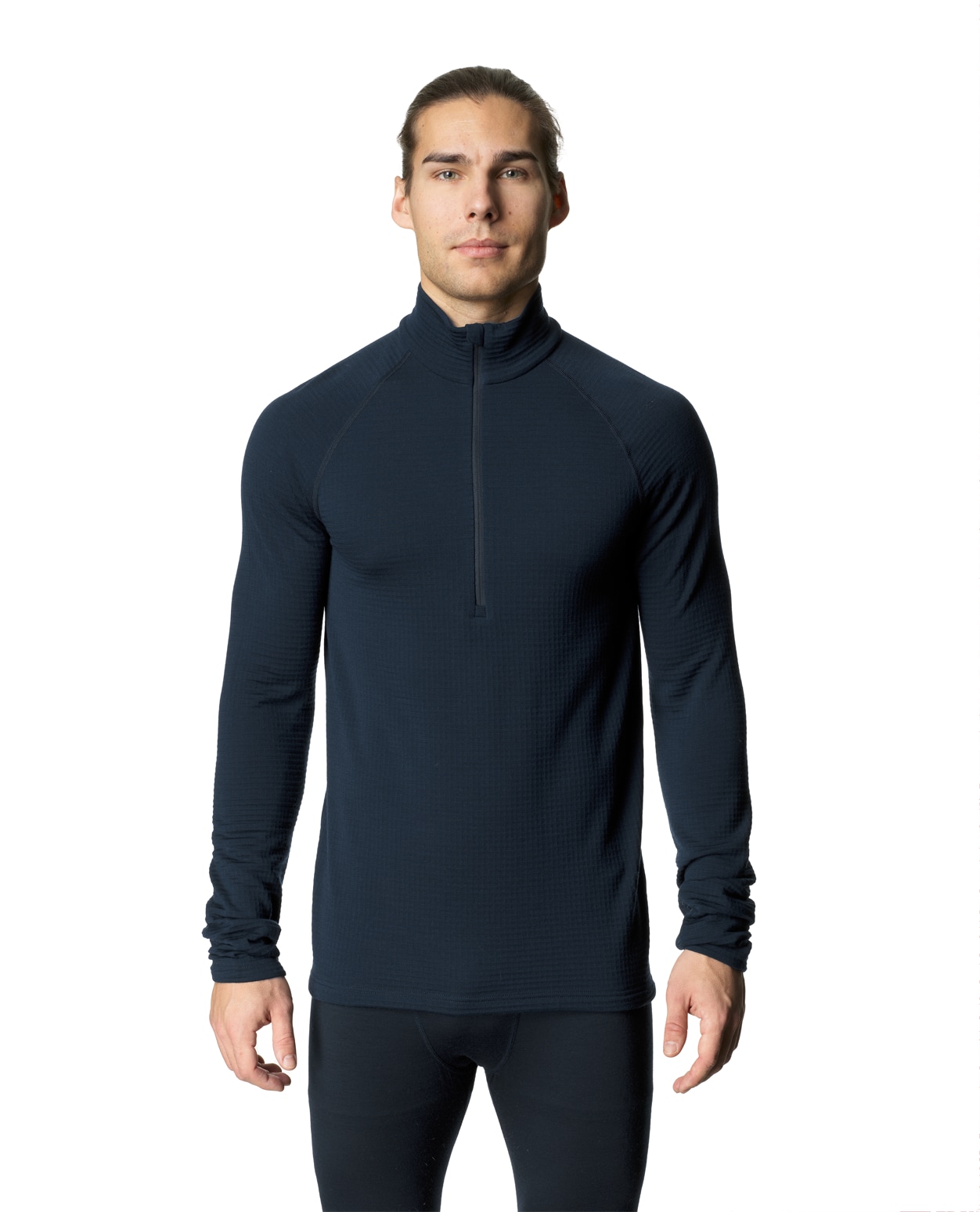 Houdini Men Desoli Thermal Half Zip Blue Illusion