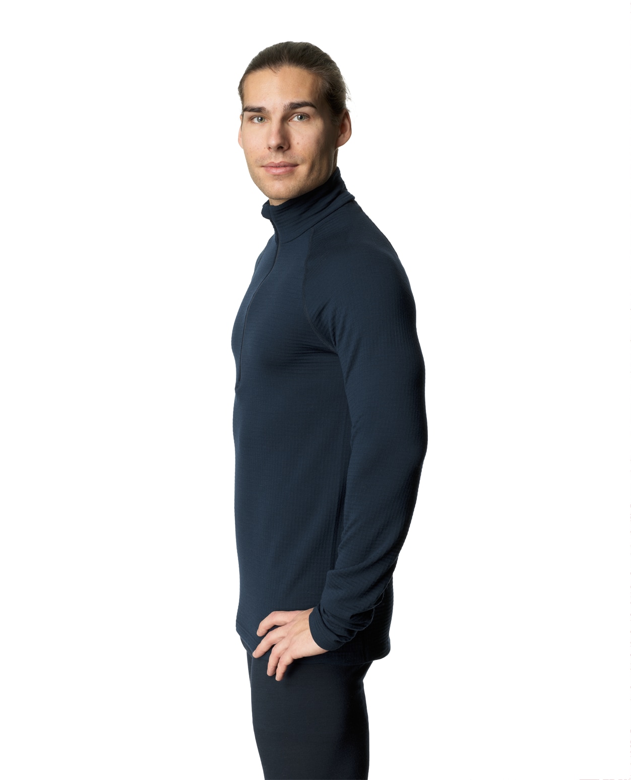 Houdini Men Desoli Thermal Half Zip Blue Illusion