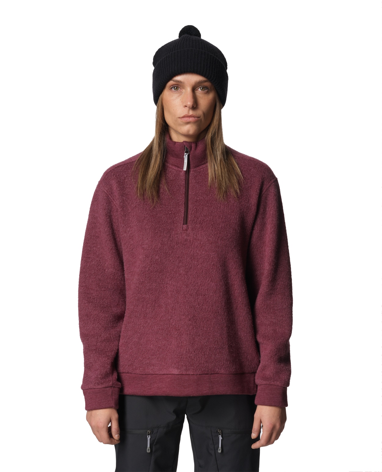 Houdini Women Alto Half Zip Cab Red