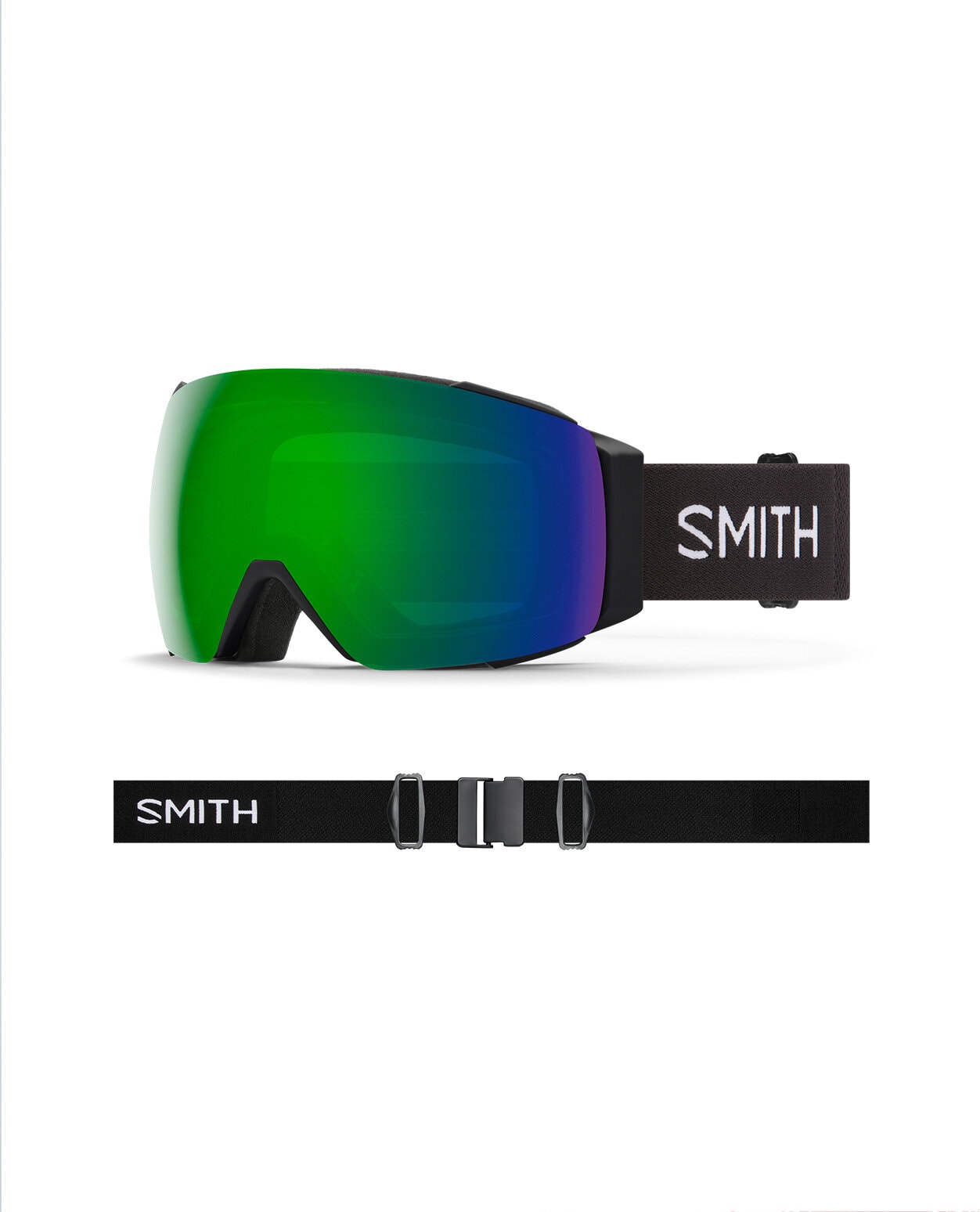 Smith I/O Mag XL Black/ChromaPop Sun Green Mirror +extra lins