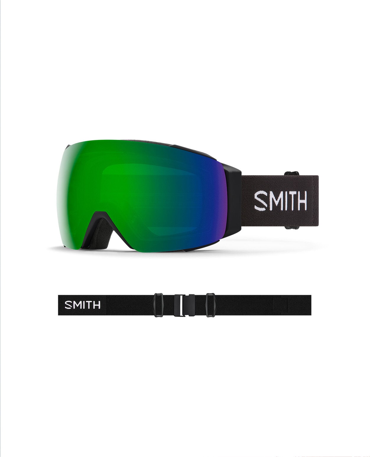 Smith AS I/O Mag Black/ChromaPop Sun Green Mirror +extra lins